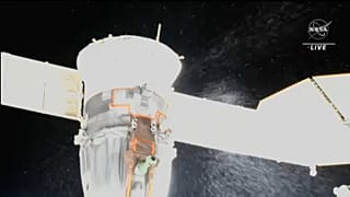 La nave Soyuz acoplada a la Estación Espacial Internacional 15/12/2022
