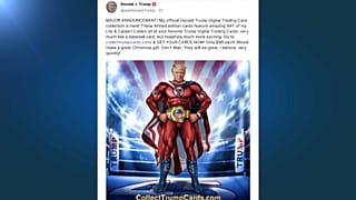 Figurina NFT di Donald Trump
