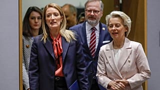 La presidenta de la Comisión Europea, Ursula von der Leyen, y la presidenta del Parlamento Europeo, Roberta Metsola, viajaron a Israel para mostrar su solidaridad con el país