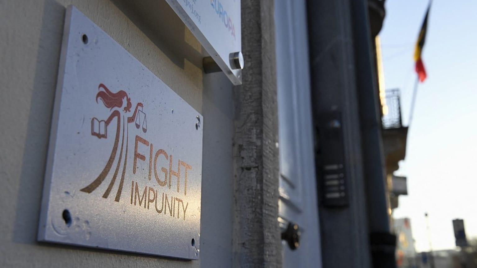 La sede dell'ONG di Panzeri Fight Impunity, al 41 della Rue Ducale, di Bruxelles