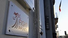 La sede dell'ONG di Panzeri Fight Impunity, al 41 della Rue Ducale, di Bruxelles