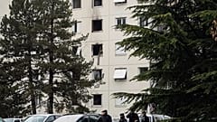 Периметр безопасности вокруг места трагедии, Во-ан-Велен, 16 декабря 2022 года.