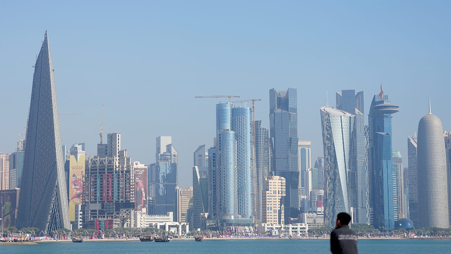مشهد عام للعاصمة القطرية، الدوحة، 22 نوفمبر 2022.