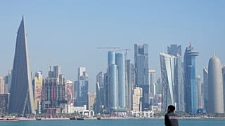 مشهد عام للعاصمة القطرية، الدوحة، 22 نوفمبر 2022.