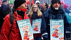 Protestierende in der belgischen Landeshauptstadt Brüssel