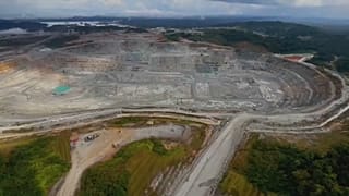 La mina a cielo abierto Cobre Canadá