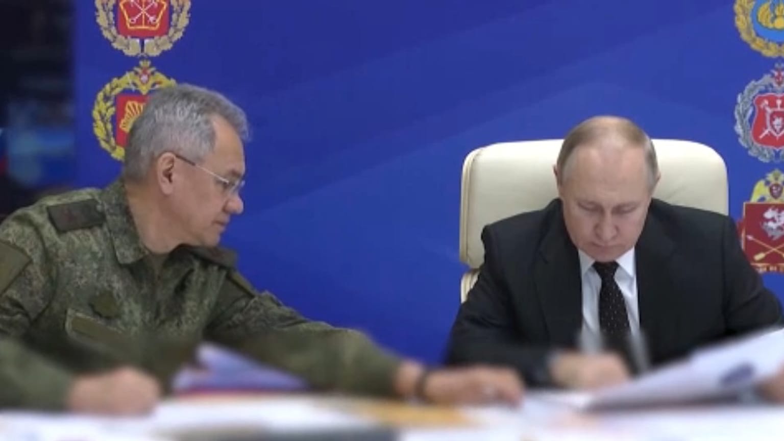 Putin verbrachte den Freitag beim Führungsstab der "Spezialoperation"