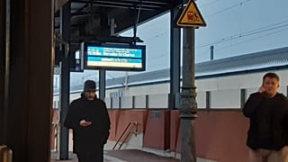 Der TGV steckt im Bahnhof Baden-Baden fest