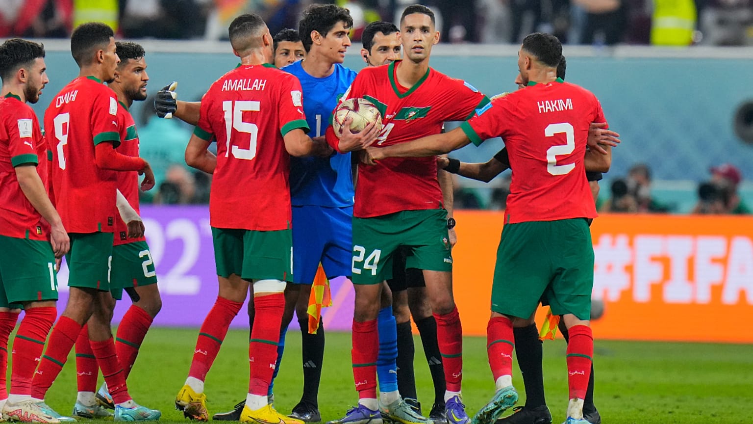 لاعبو منتخب المغرب لكرة القدم