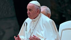 Pope Francis attends his weekly general audience in the Paul VI Hall at The Vatican, Wednesday, Dec. 14, 2022.