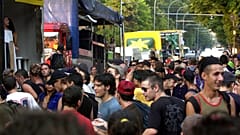 Pillanatkép az egyik olasz tüntetésről