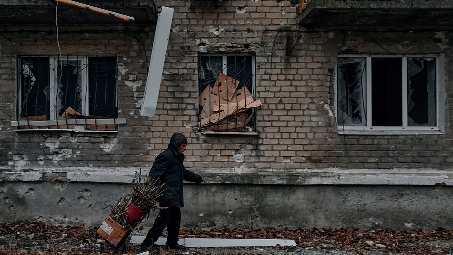 Разрушения в Авдеевке