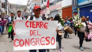 Demonstration in Peru