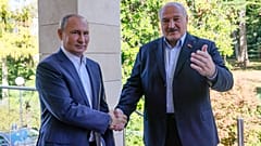 Russian President Vladimir Putin and his Belarusian counterpart Alexander Lukashenko pictured earlier this year. 