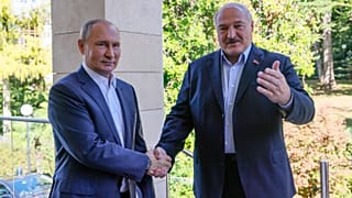Russian President Vladimir Putin and his Belarusian counterpart Alexander Lukashenko pictured earlier this year. 