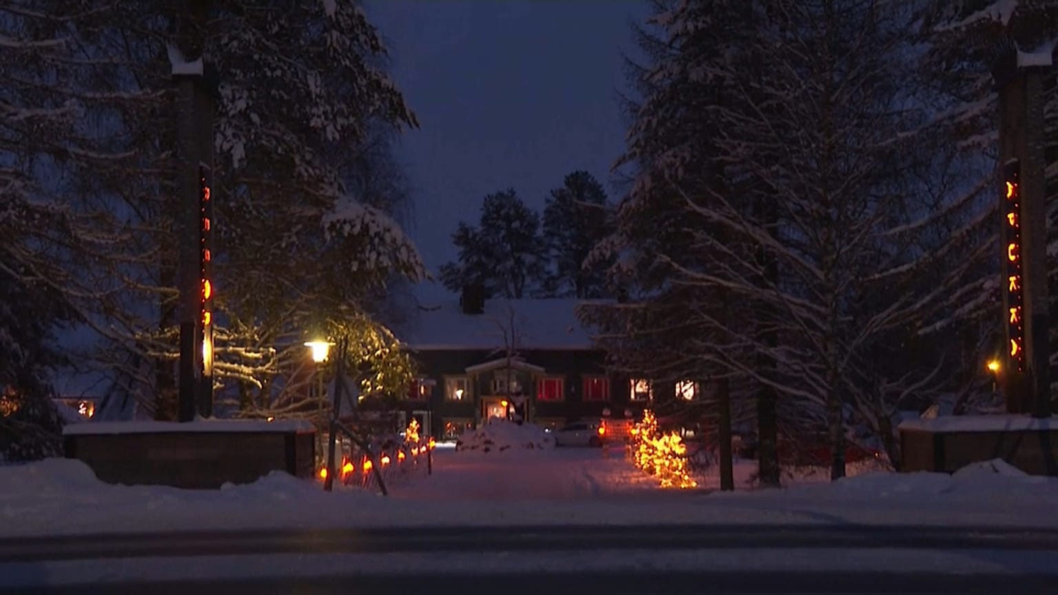 Immagine estratta da un video sul turismo in aumento in Lapponia.
