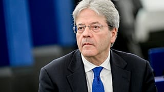 EU-Wirtschaftskommissar Paolo Gentiloni im Europäischen Parlament in Straßburg