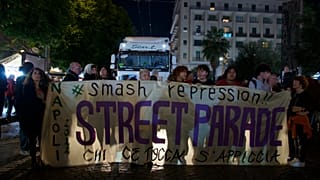 Italian pro-rave supporters march in central Naples