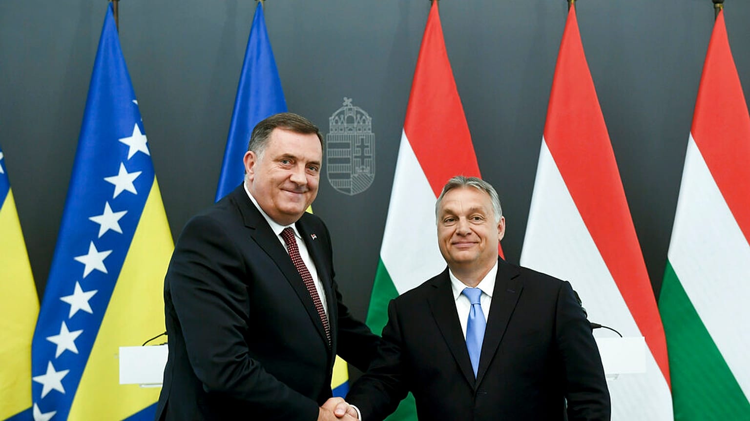 Orbán és Dodik egy 2019-es, magyarországi látogatáson