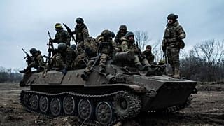 Un mezzo dell'esercito ucraino. 