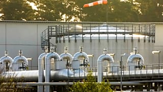 The landfall facility of the Nord Stream 1 pipeline and the transfer station of the OPAL gas pipeline, the Baltic Sea Pipeline Link, in Lubmin, Germany, on July 21, 2022.