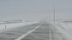 Strong coastal winds heavily affect routes in many areas with drifting snow.