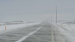 Strong coastal winds heavily affect routes in many areas with drifting snow.