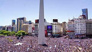 La Plaza del Obelisco de Buenos Aires, el martes 20 de diciembre de 2022