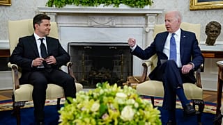 Zelenskyy com Joe Biden  na Casa Branca em setembro de 2021