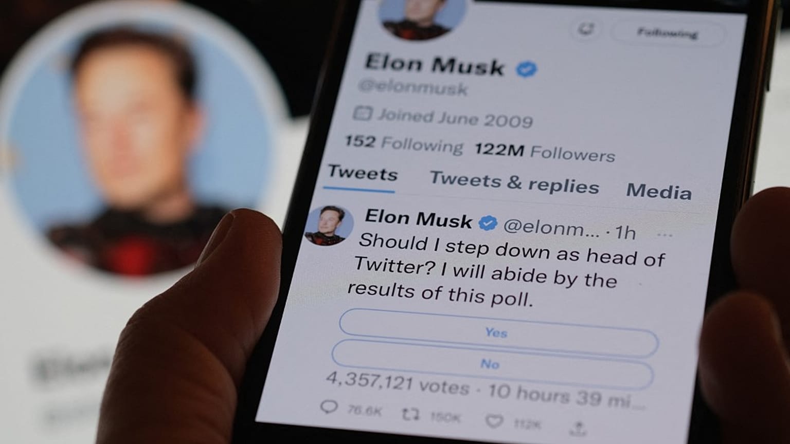 Elon Musk a proposé au vote en ligne sa démission.