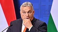 Hungarian Prime Minister Viktor Orban addresses an annual press conference in Budapest, 21 December 2022