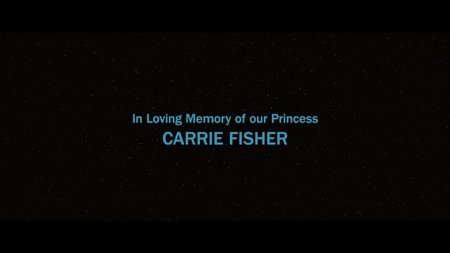 Tribute to Carrie Fisher, who died 6 years ago today