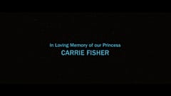 Tribute to Carrie Fisher, who died 6 years ago today