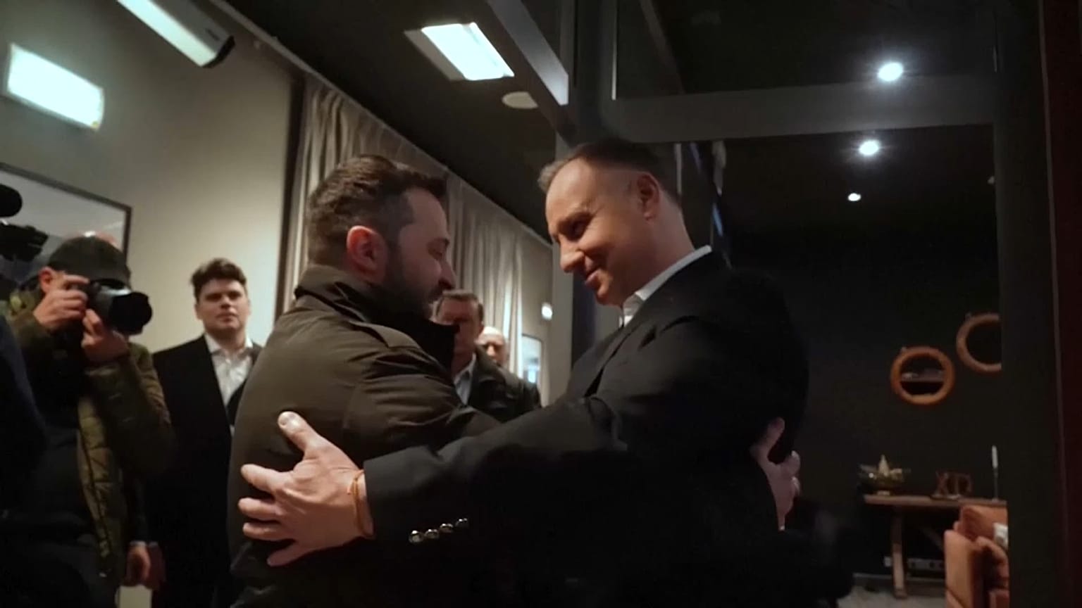 Volodymyr Zelensky et son homologue polonais Andrzej Duda