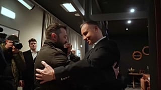 Volodymyr Zelensky et son homologue polonais Andrzej Duda