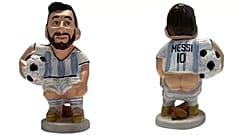 Messi as the traditional Caganer, a popular figurine which is sold out because of high demand this year