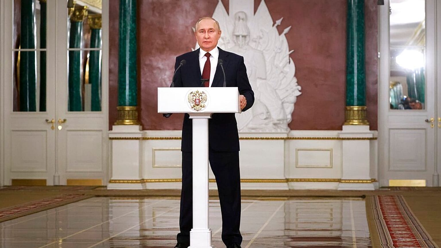 ¨Wladimir Putin vor dem Nationalen Sicherheitsrat