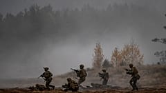 NATO hadgyakorlat Litvániában 2022 októberében