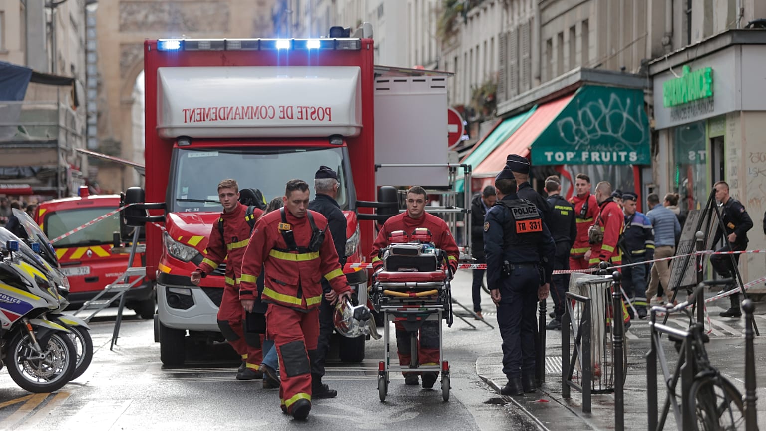 موقع الحادث في باريس