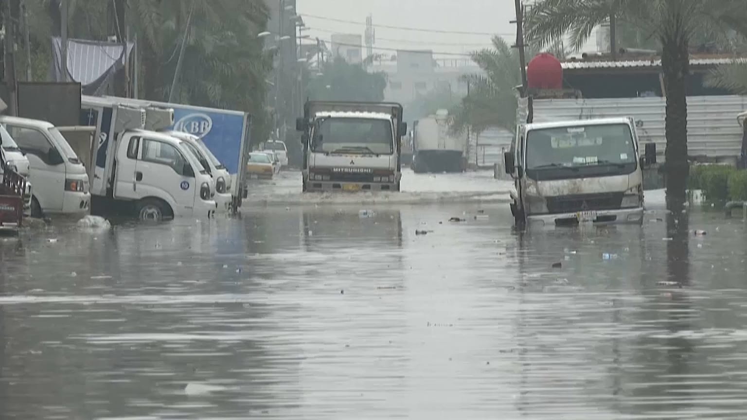 صورة من أحد شوارع العاصمة بغداد 