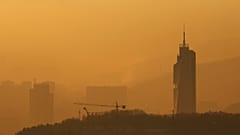 Hohe Luftverschmutzung in Skopje. Die Regierug hat nun dem Smog den Kampf angesagt