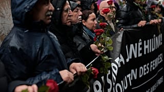 France's Kurdish community hold a silent march in Paris to honour the three Kurds shot dead last week. 