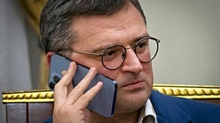 Dmytro Kuleba beim Interview in Kiew in der Ukraine