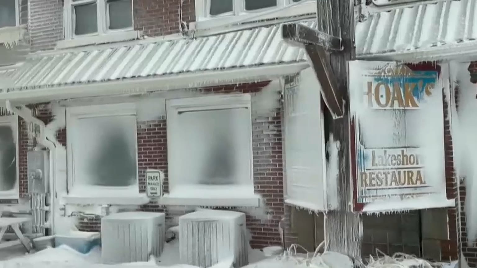 Efectos de la tempestad de nieve Elliot