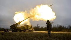 Französische Haubitze CAESAR der Armee der Ukraine im Einsatz