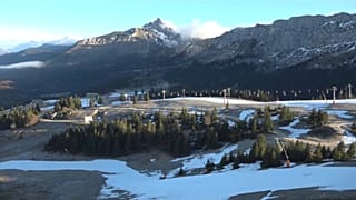 La station de Villard-de-Lans en Isère, France fin décembre 2022.
