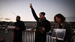 Hommage à Lyon à Mohammad Moradi, iranien de 38 ans qui s'est suicidé pour alerter sur la répression iranienne, le 27/12/2022