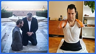 Nick Vujicic és Orbán Viktor, jobbra Kollinger Szabolcs