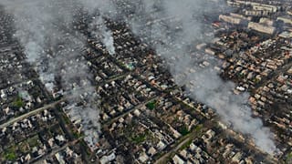Последствия российского обстрела Бахмута