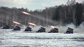 Российская военная техника в ходе совместных учений на территории Беларуси